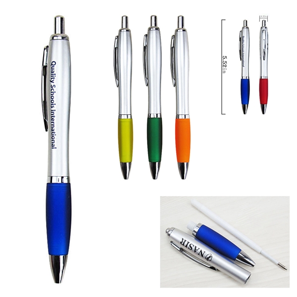 Retractable Blue Ballpoint Pen - Retractable Blue Ballpoint Pen - Image 0 of 3