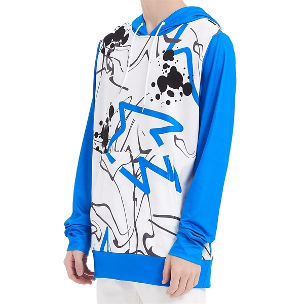 250G Fleece Men's Pullover Hoodies W/ 2 Pockets, Creaseproof - 250G Fleece Men's Pullover Hoodies W/ 2 Pockets, Creaseproof - Image 2 of 4