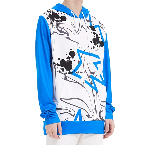 250G Fleece Men's Pullover Hoodies W/ 2 Pockets, Creaseproof - 250G Fleece Men's Pullover Hoodies W/ 2 Pockets, Creaseproof - Image 3 of 4