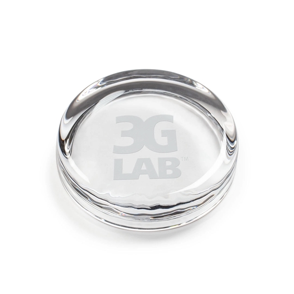Flat Round Paperweight - Flat Round Paperweight - Image 0 of 0