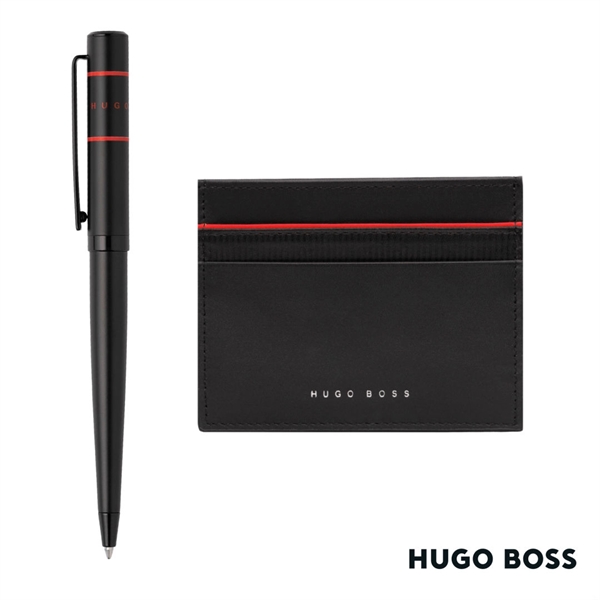 Hugo Boss® Gear Card Holder/Ribbon Matrix Ballpoint Pen - Hugo Boss® Gear Card Holder/Ribbon Matrix Ballpoint Pen - Image 2 of 4