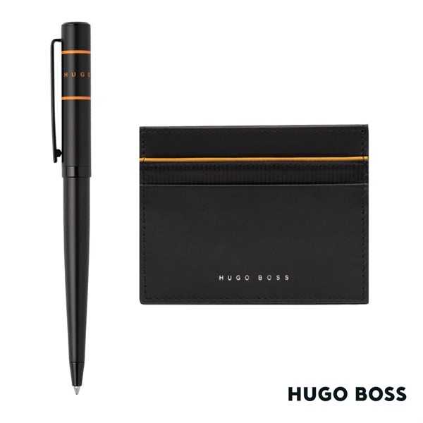 Hugo Boss® Gear Card Holder/Ribbon Matrix Ballpoint Pen - Hugo Boss® Gear Card Holder/Ribbon Matrix Ballpoint Pen - Image 4 of 4