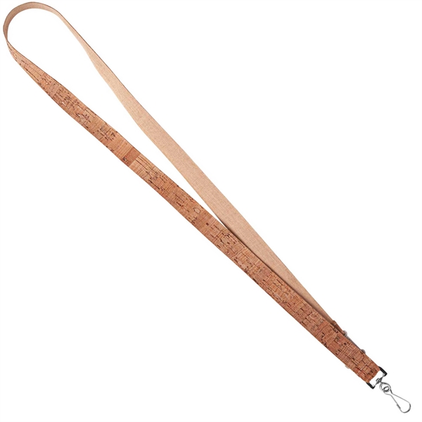 3/4" Natural Cork FastTrack Lanyard - 3/4" Natural Cork FastTrack Lanyard - Image 3 of 4