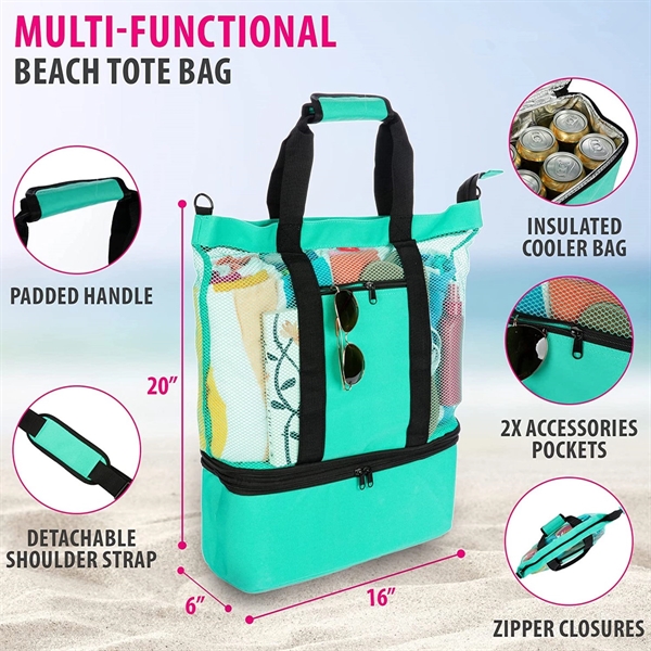 Waterproof Beach Bag with Cooler - Waterproof Beach Bag with Cooler - Image 1 of 4