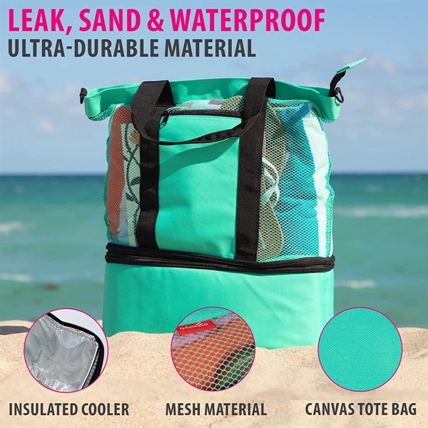 Waterproof Beach Bag with Cooler - Waterproof Beach Bag with Cooler - Image 2 of 4