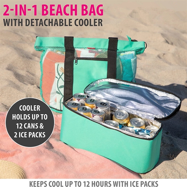 Waterproof Beach Bag with Cooler - Waterproof Beach Bag with Cooler - Image 4 of 4