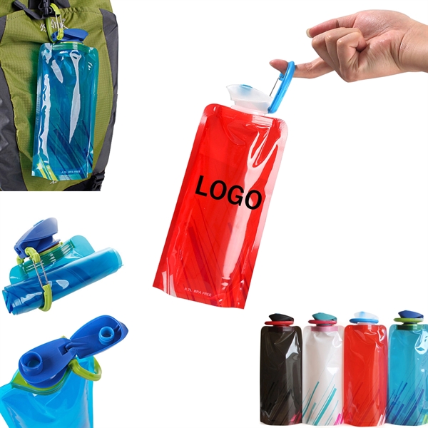 24oz Portable Foldable Water Bag - 24oz Portable Foldable Water Bag - Image 0 of 1