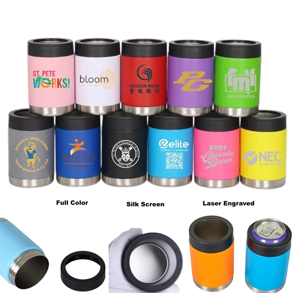 12/14 oz Double Wall Stainless Steel Insulated Can Cooler - 12/14 oz Double Wall Stainless Steel Insulated Can Cooler - Image 0 of 18