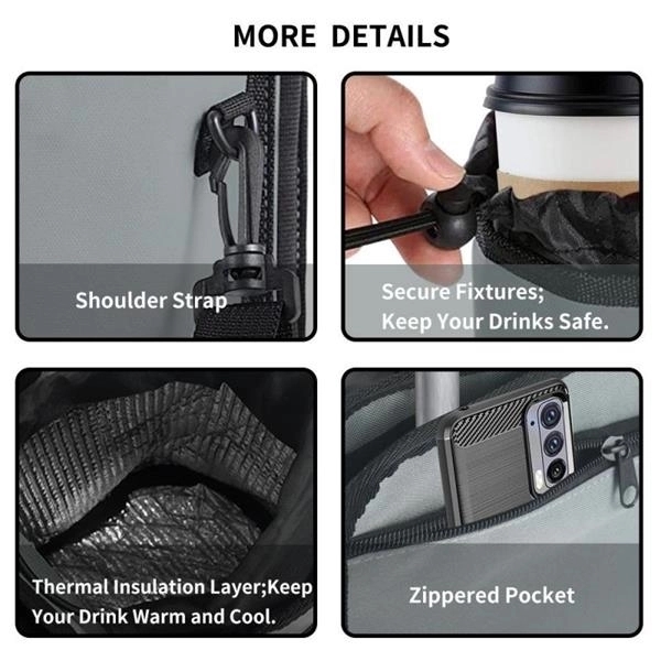 Travel Cup Holder with Shoulder Strap - Travel Cup Holder with Shoulder Strap - Image 2 of 2