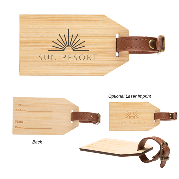 Outbound Bamboo Luggage Tag - Outbound Bamboo Luggage Tag - Image 0 of 3