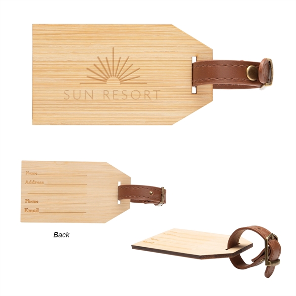 Outbound Bamboo Luggage Tag - Outbound Bamboo Luggage Tag - Image 1 of 3