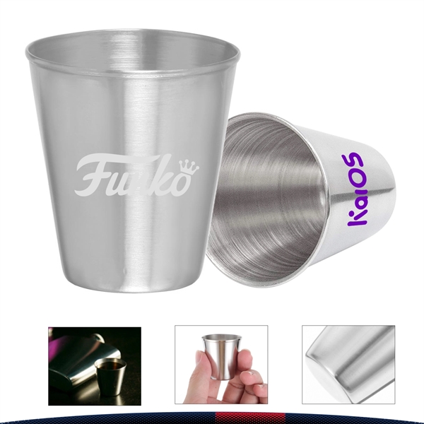 2.5 oz. Lisle Metal Shot Glasses - 2.5 oz. Lisle Metal Shot Glasses - Image 0 of 3