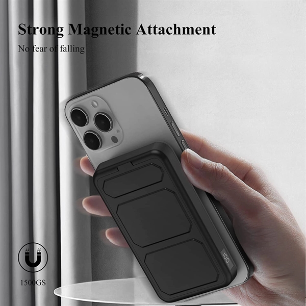 Portable Magnetic Wireless Charger Bank - Portable Magnetic Wireless Charger Bank - Image 4 of 7