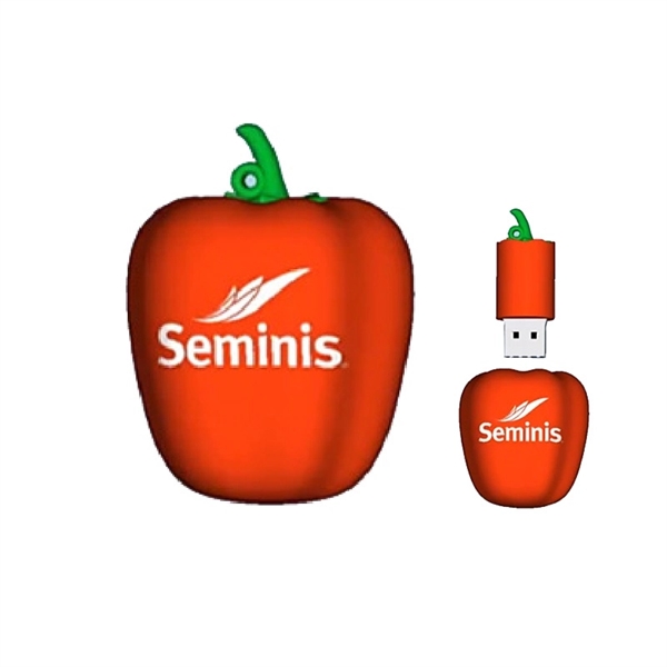 Pepper Shaped 3D PVC USB Drive 16GB - Pepper Shaped 3D PVC USB Drive 16GB - Image 0 of 4