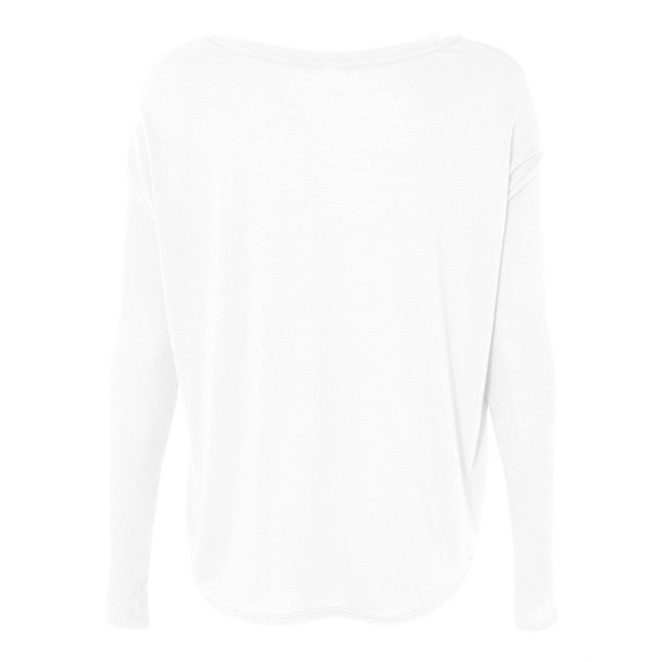 BELLA + CANVAS Women's Flowy Long Sleeve V-Neck Tee - BELLA + CANVAS Women's Flowy Long Sleeve V-Neck Tee - Image 21 of 24