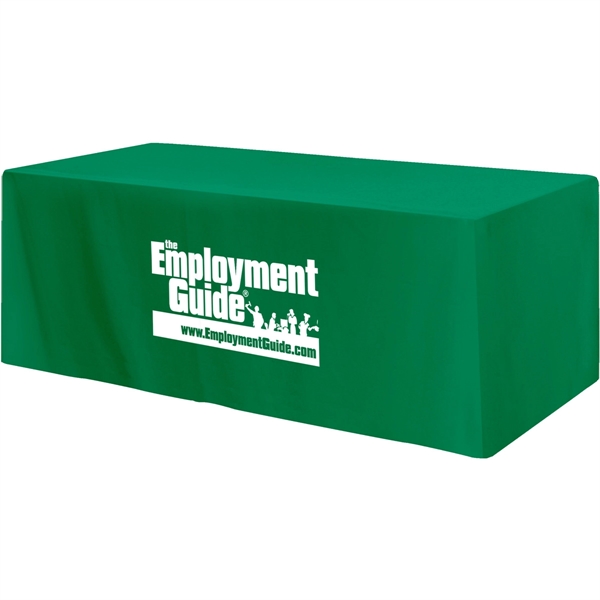Fitted 3-sided Table Cover - fits 8 foot standard table - Fitted 3-sided Table Cover - fits 8 foot standard table - Image 3 of 8