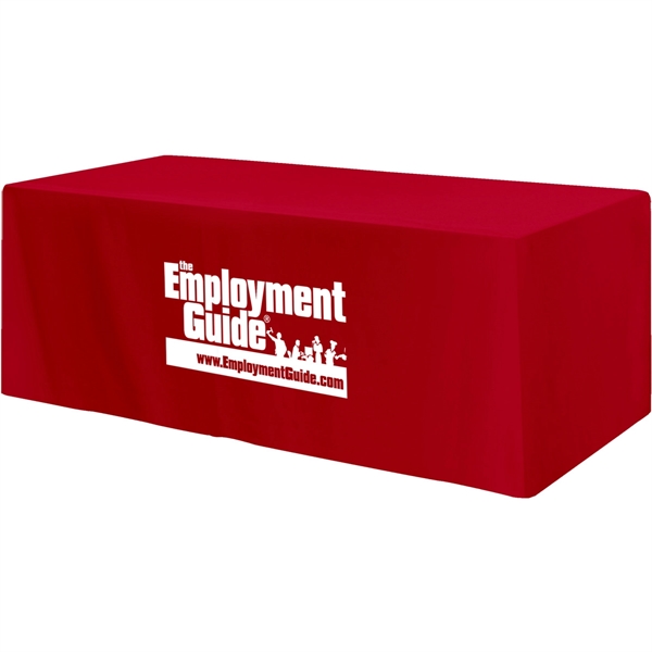 Fitted 3-sided Table Cover - fits 8 foot standard table - Fitted 3-sided Table Cover - fits 8 foot standard table - Image 5 of 8