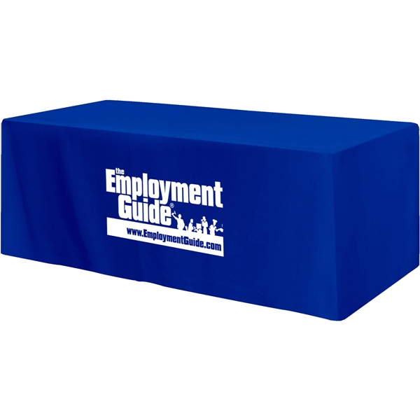 Fitted 3-sided Table Cover - fits 8 foot standard table - Fitted 3-sided Table Cover - fits 8 foot standard table - Image 6 of 8