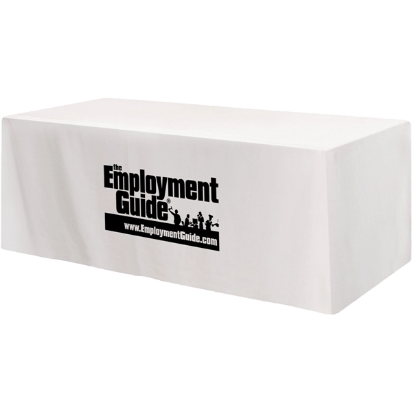 Fitted 3-sided Table Cover - fits 8 foot standard table - Fitted 3-sided Table Cover - fits 8 foot standard table - Image 7 of 8