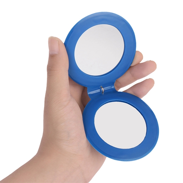 Pu Compat Round Mirror - Pu Compat Round Mirror - Image 1 of 2