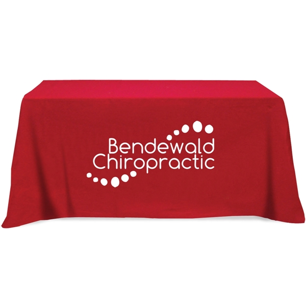 Flat 3-sided Table Cover - fits 6 foot standard table
