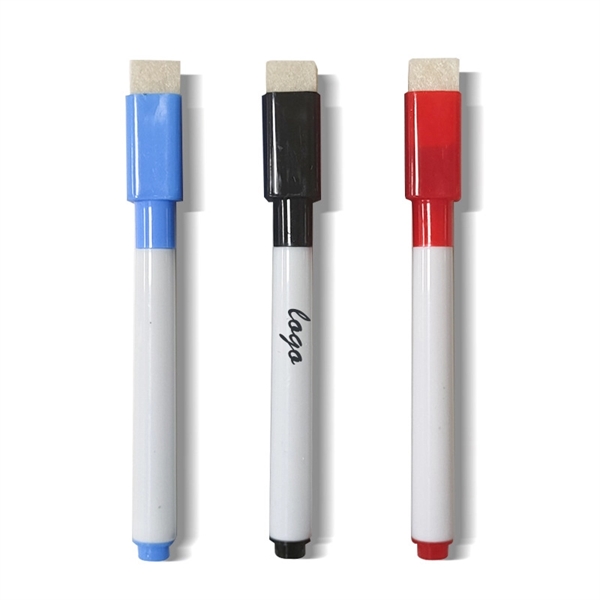 Dry Erase Magnetic Markers with Eraser Cap - Dry Erase Magnetic Markers with Eraser Cap - Image 0 of 4
