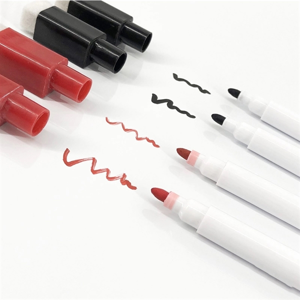 Dry Erase Magnetic Markers with Eraser Cap - Dry Erase Magnetic Markers with Eraser Cap - Image 1 of 4
