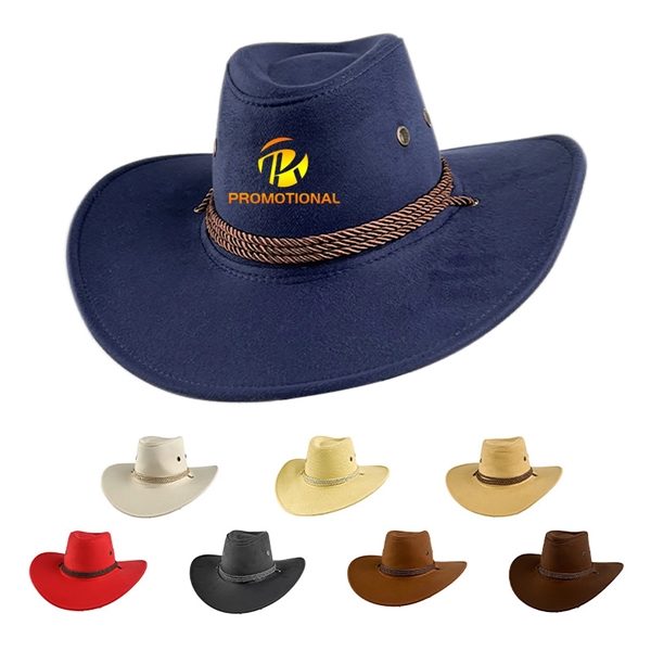 Felt Leather Suede Travel Cowboy Hat - Felt Leather Suede Travel Cowboy Hat - Image 0 of 9