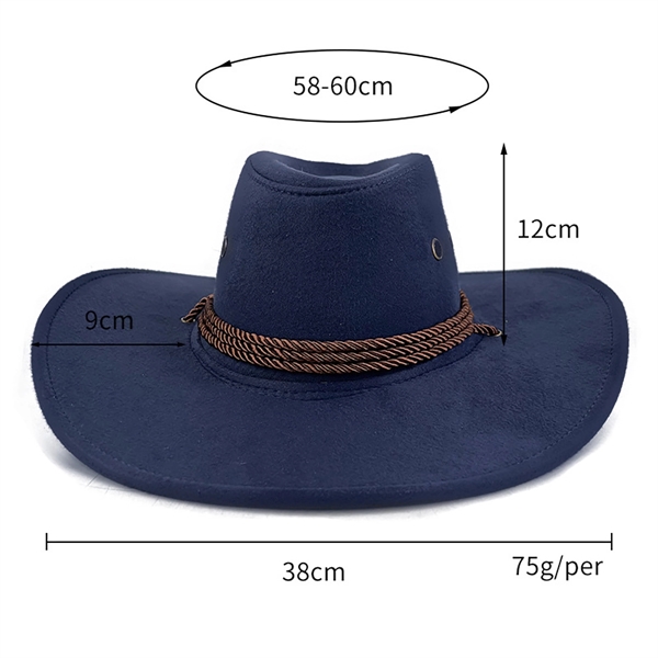 Felt Leather Suede Travel Cowboy Hat - Felt Leather Suede Travel Cowboy Hat - Image 1 of 9