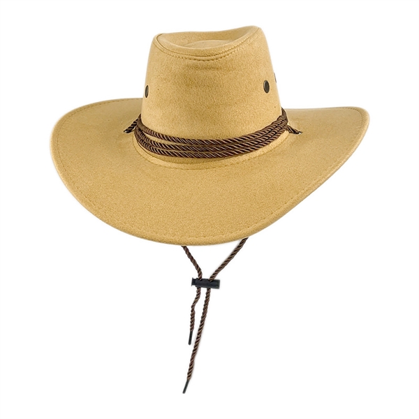 Felt Leather Suede Travel Cowboy Hat - Felt Leather Suede Travel Cowboy Hat - Image 3 of 9