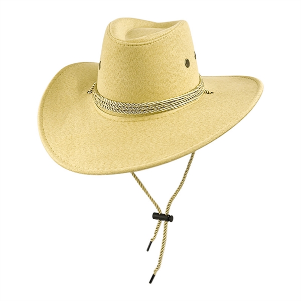 Felt Leather Suede Travel Cowboy Hat - Felt Leather Suede Travel Cowboy Hat - Image 8 of 9