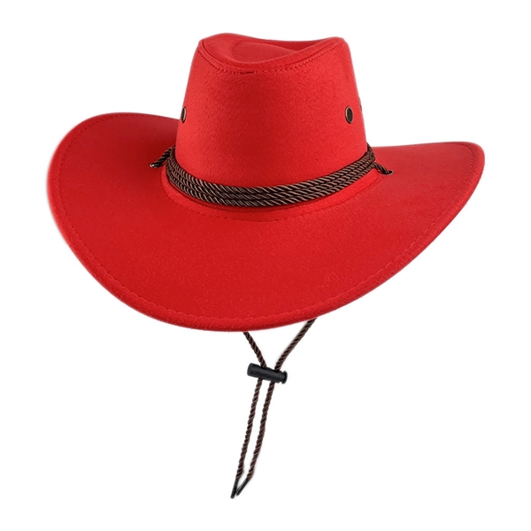 Felt Leather Suede Travel Cowboy Hat - Felt Leather Suede Travel Cowboy Hat - Image 9 of 9