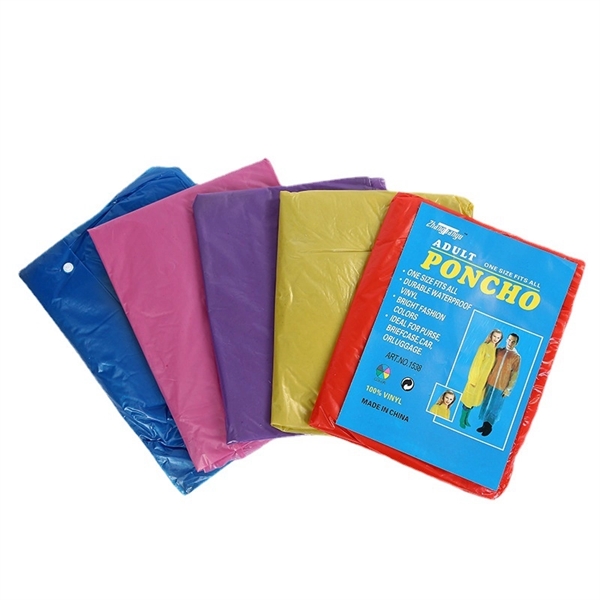 Environmental Protection Disposable Rain Poncho - Environmental Protection Disposable Rain Poncho - Image 2 of 2