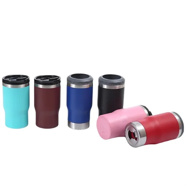 14 oz Stainless Steel Car Travel Beer Cooler Can Holder - 14 oz Stainless Steel Car Travel Beer Cooler Can Holder - Image 22 of 26