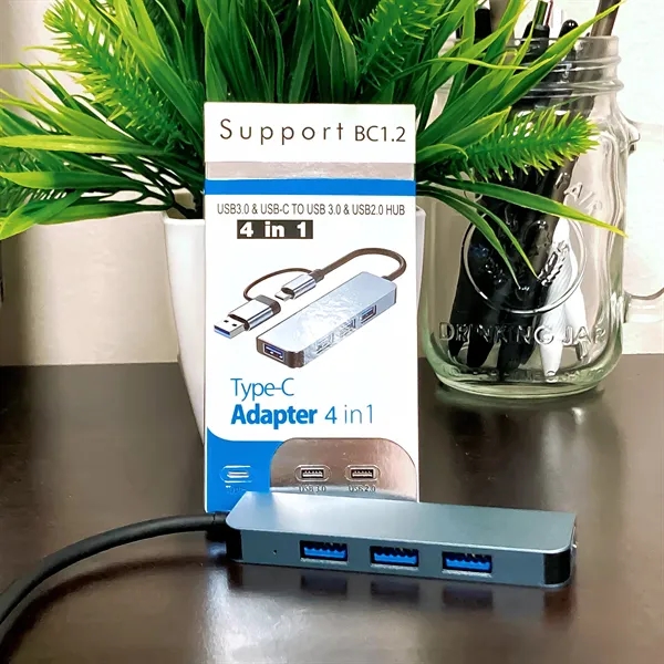 Type-A and Type-C 4 Port USB 3.0 Hub - Type-A and Type-C 4 Port USB 3.0 Hub - Image 2 of 4