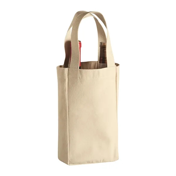 2-Bottle Heavy Cotton Canvas Tote - 2-Bottle Heavy Cotton Canvas Tote - Image 2 of 2