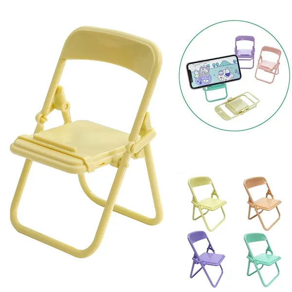 Mini Foldable Chair Phone Desktop Stand - Mini Foldable Chair Phone Desktop Stand - Image 0 of 3
