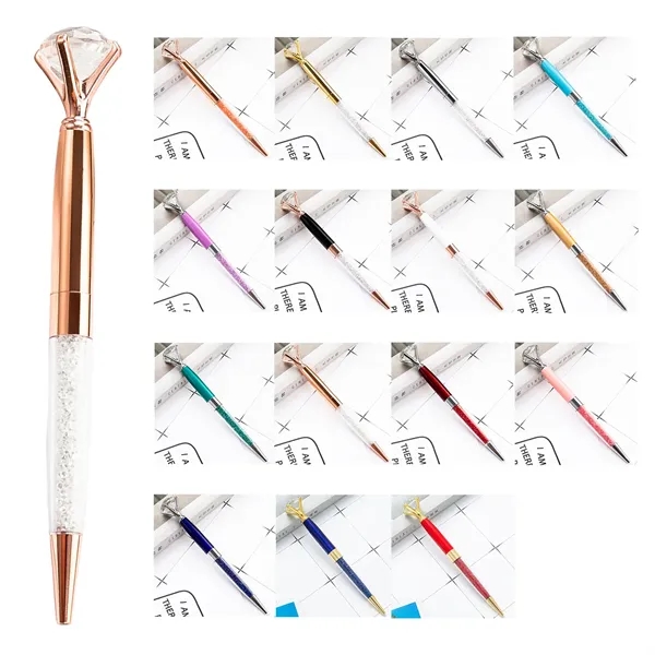 Big Diamond Metal Crystal Ballpoint Pens Advertising Gift - Big Diamond Metal Crystal Ballpoint Pens Advertising Gift - Image 0 of 4