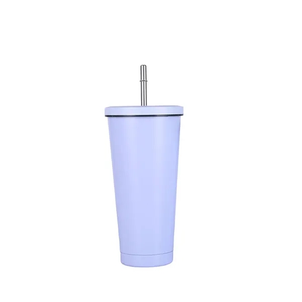 17 OZ Stainless Steel Tumbler Cup With Lid Straw - 17 OZ Stainless Steel Tumbler Cup With Lid Straw - Image 11 of 11