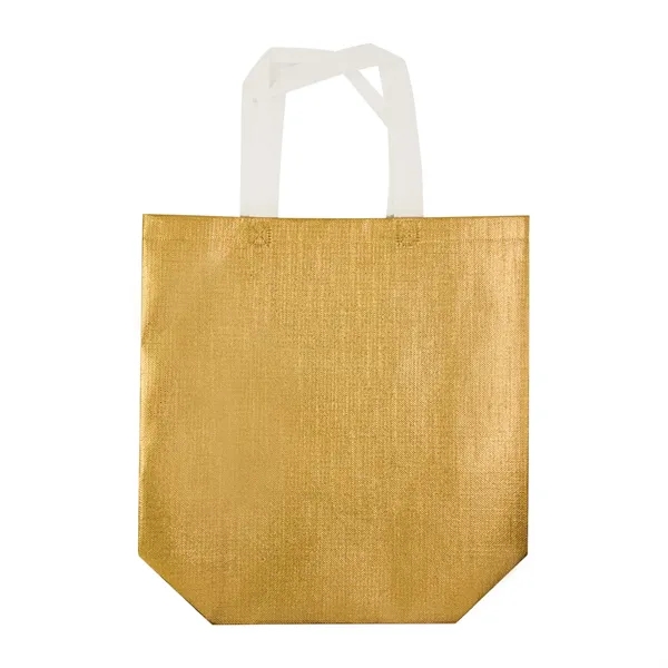 Metallic Laminated Shopping Tote - Metallic Laminated Shopping Tote - Image 1 of 3