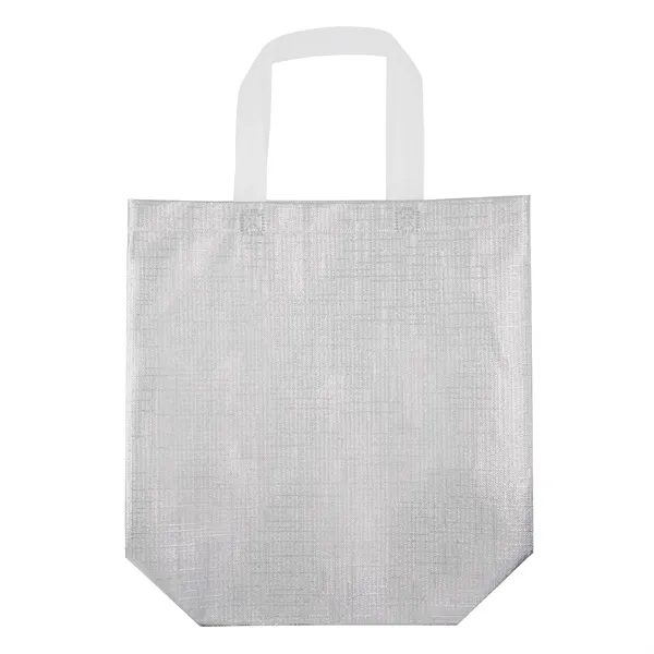 Metallic Laminated Shopping Tote - Metallic Laminated Shopping Tote - Image 3 of 3