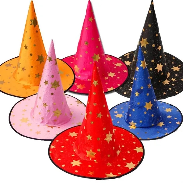 Black Halloween Witch Hat Party Cap - Black Halloween Witch Hat Party Cap - Image 2 of 2