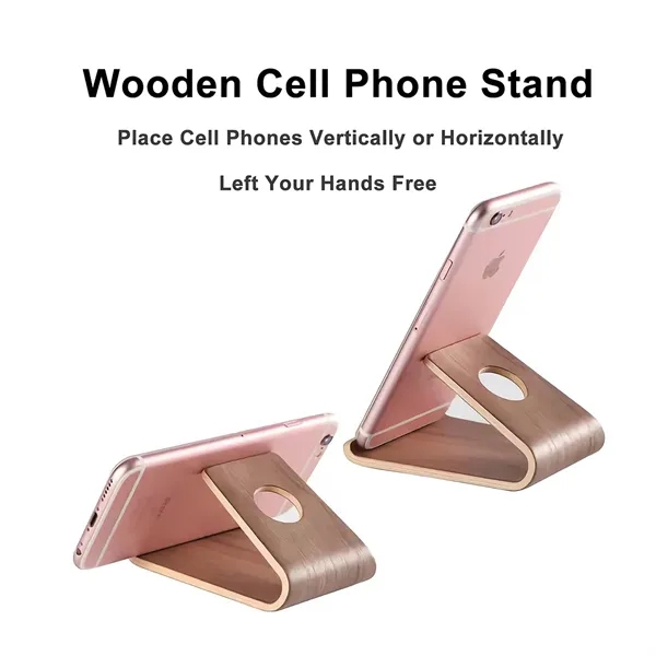 Wood Cell Phone Stand - Wood Cell Phone Stand - Image 3 of 3