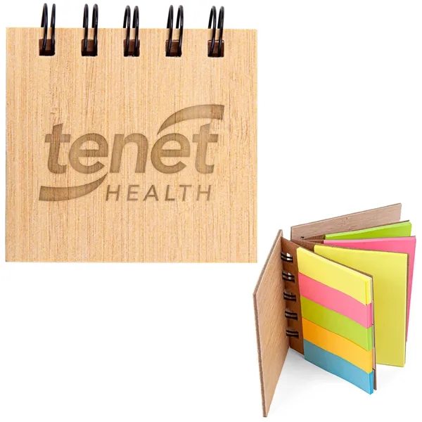 Mini Bamboo Sticky Note Set - Mini Bamboo Sticky Note Set - Image 0 of 5