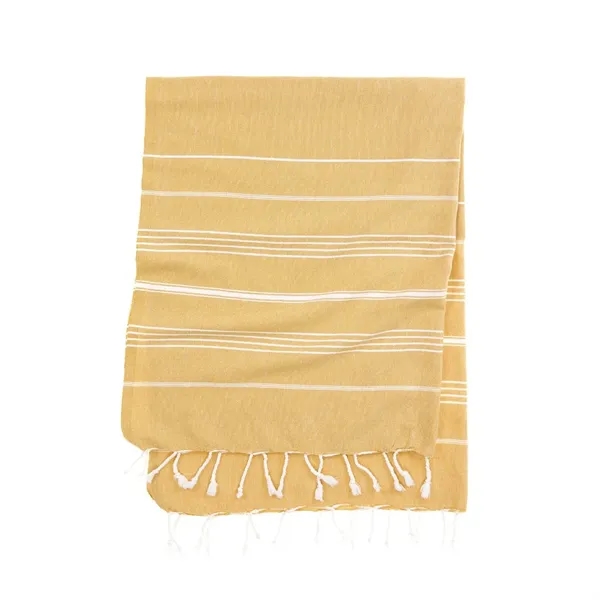 Striped Turkish Towel - Eco Cotton & RePET Recycled Fibers - Striped Turkish Towel - Eco Cotton & RePET Recycled Fibers - Image 20 of 59
