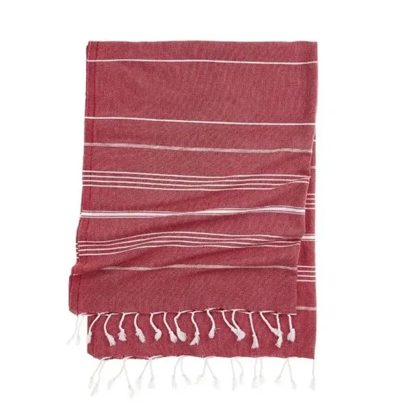 Striped Turkish Towel - Eco Cotton & RePET Recycled Fibers - Striped Turkish Towel - Eco Cotton & RePET Recycled Fibers - Image 22 of 59