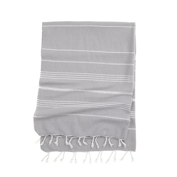 Striped Turkish Towel - Eco Cotton & RePET Recycled Fibers - Striped Turkish Towel - Eco Cotton & RePET Recycled Fibers - Image 24 of 59