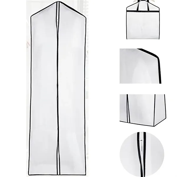 Hanging Foldable Non Woven Large Garment Covers With Zipper - Hanging Foldable Non Woven Large Garment Covers With Zipper - Image 1 of 2