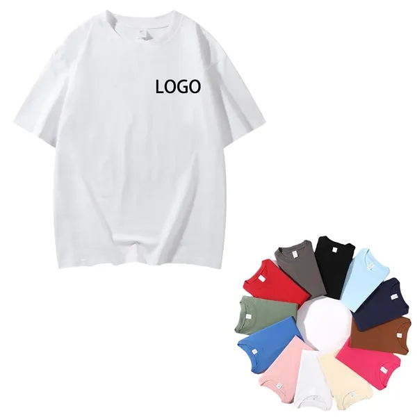 Loose Type Unisex Heavy Cotton Short Sleeve T-Shirts - Loose Type Unisex Heavy Cotton Short Sleeve T-Shirts - Image 0 of 1
