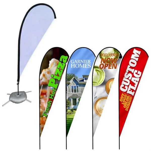 Custom Advertising Teardrop Flag w/ Hardware Set - Custom Advertising Teardrop Flag w/ Hardware Set - Image 0 of 1